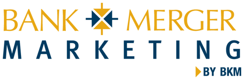 Bank Merger Marketing by BKM Logo