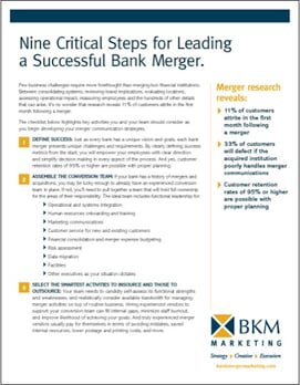 Steps for Bank Merger