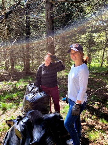 BKM Marketing | Sustainability | Garlic Mustard Weed at Worlds End Hingham