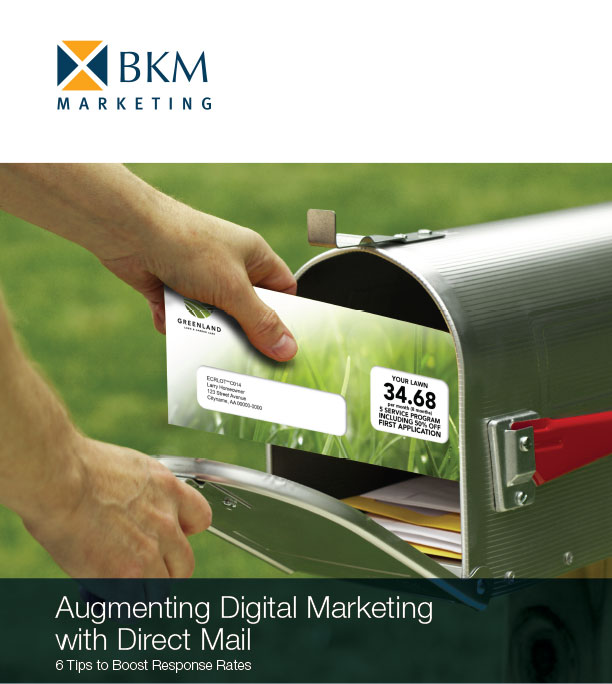 BKM Marketing Free eBook Augmenting Digital Marketing Direct Mail Lawn Care